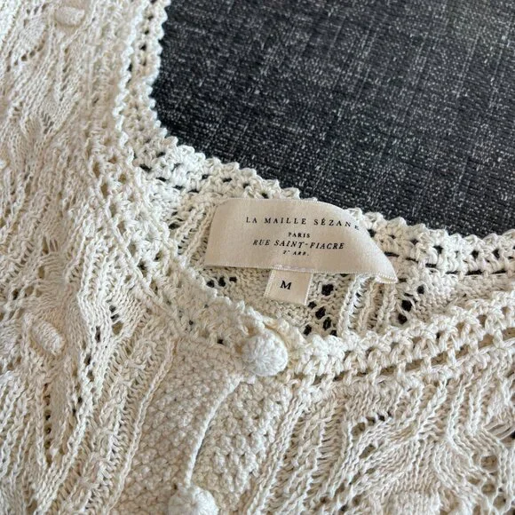 Sezane NWOT Milane top Cream - Picture 6 of 12